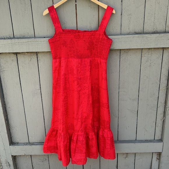 Vintage Young Hawaii Mark Christopher Dress Tiki Rockabilly Hawaiian Sz L - Picture 5 of 7